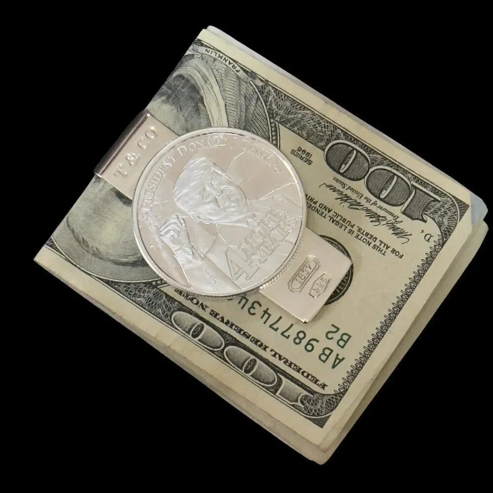 Tiffany & Co Trump Money Clip Sterling Silver Estate TIF906